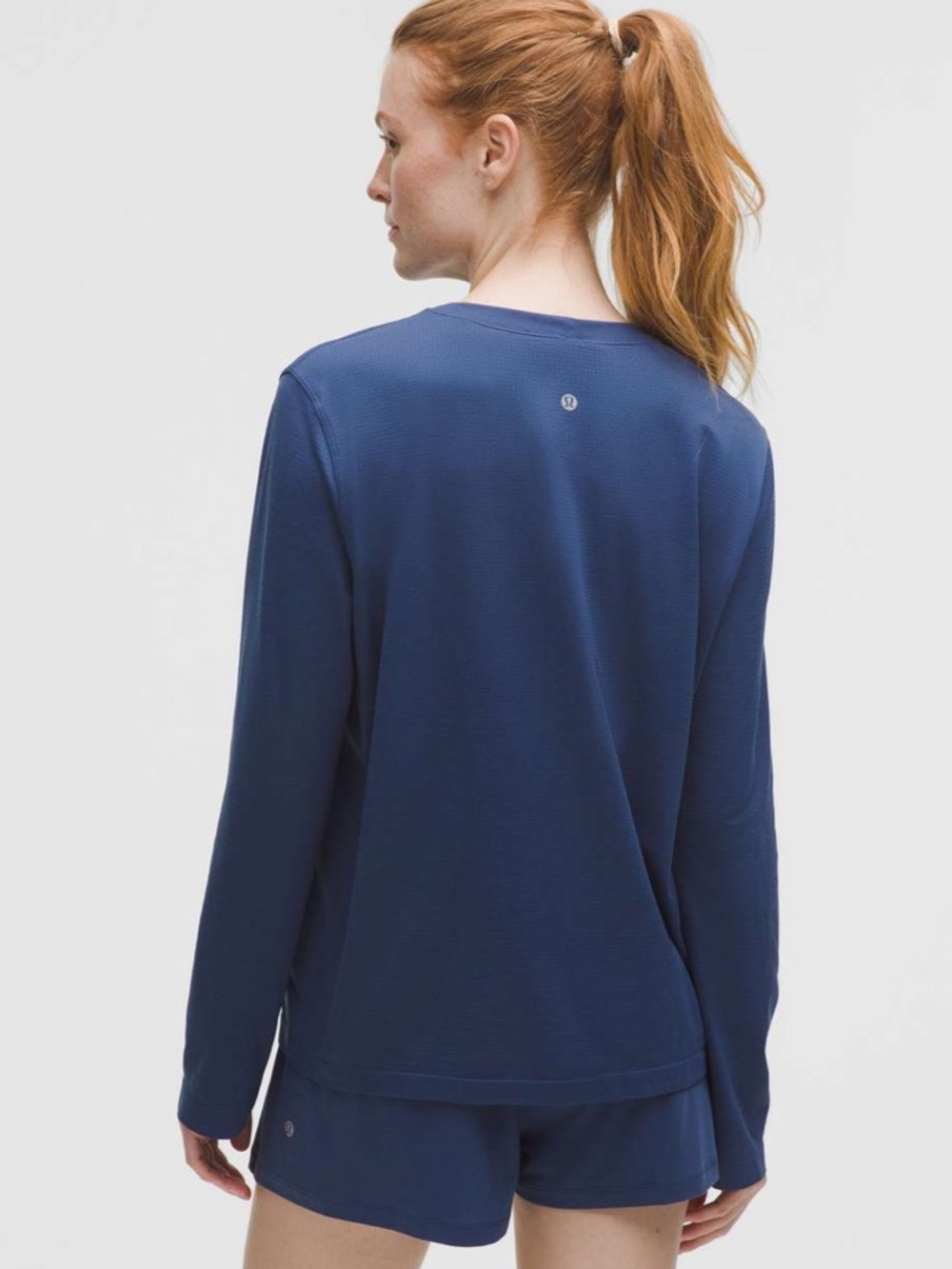 lululemon Swiftly Relaxed Long Sleeve Shirt Blue Twill - Picture 2 of 9